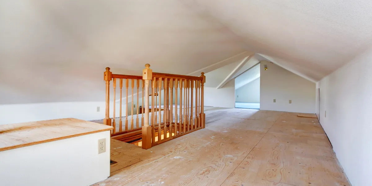 Maison en cours de surélévation avec un nouvel étage en ossature bois